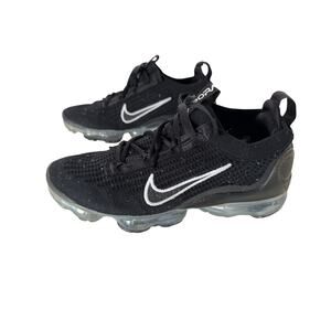 Nike Air VaporMax 2021 Flyknit Black Silver DC4112-002 Women’s Size 9.5